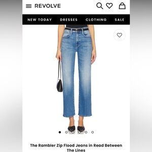 Mother Rambler Zip Flood Jeans in 23